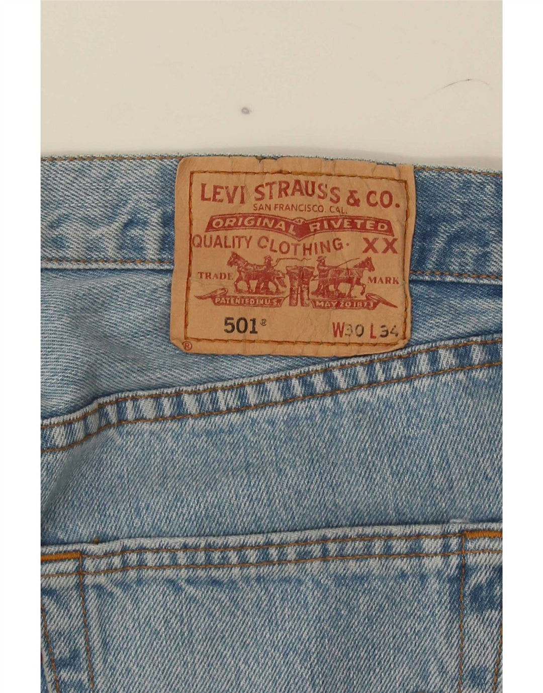 Мужские прямые джинсы Levi's 501 W30 L30 синие