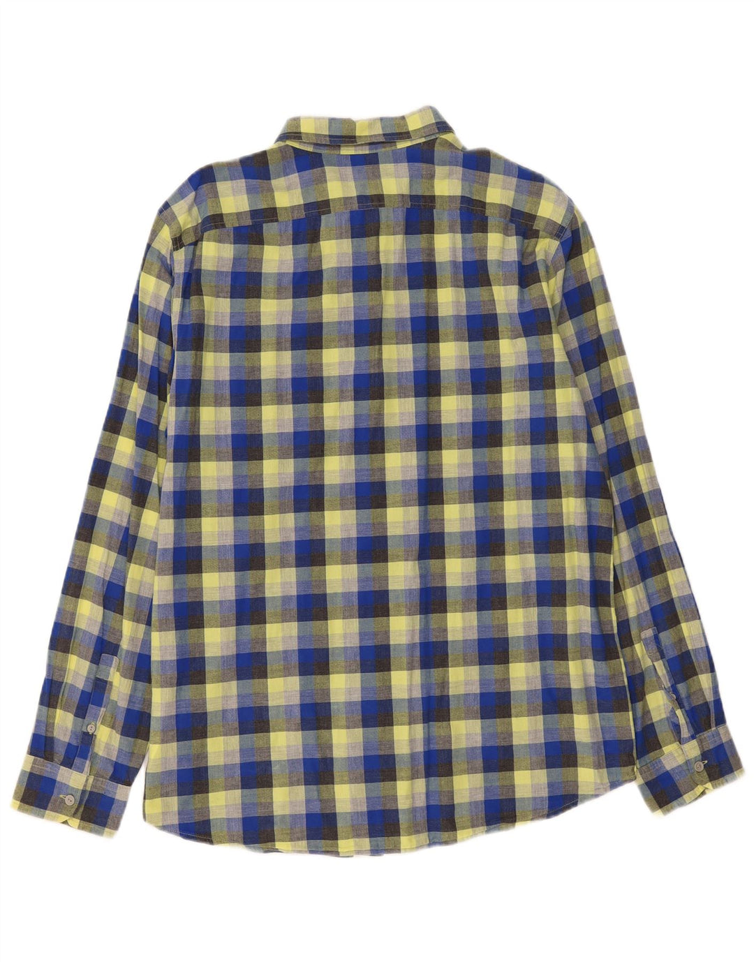 Мужская рубашка приталенного кроя Gap XL, хлопковая разноцветная клетка