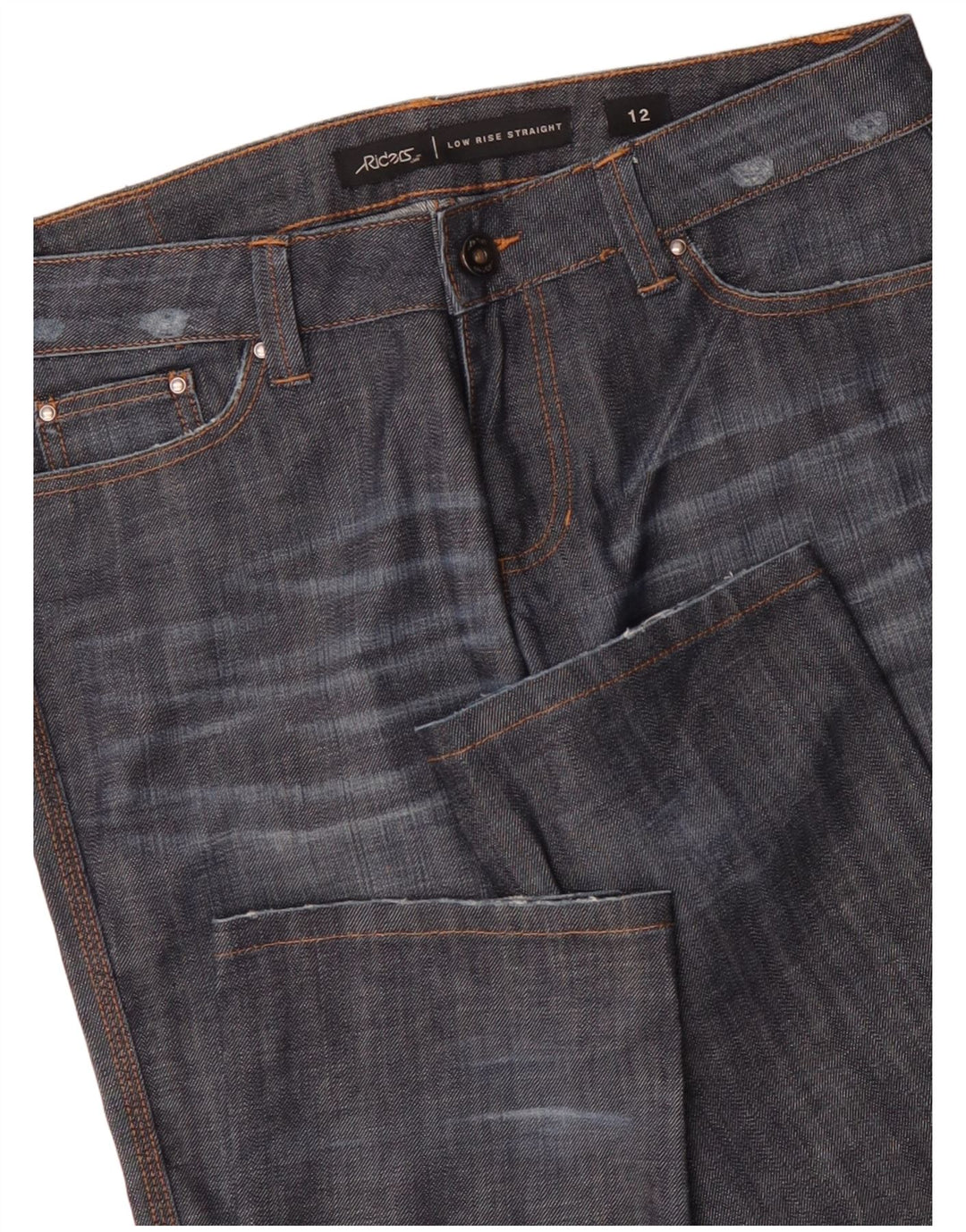 Женские прямые джинсы LEE Riders с низкой талией США 12, большие W34 L33, темно-синие