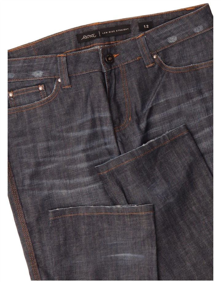 Женские прямые джинсы LEE Riders с низкой талией США 12, большие W34 L33, темно-синие