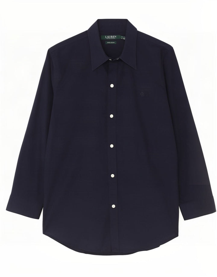 Женская рубашка Ralph Lauren UK 14, средний темно-синий хлопок
