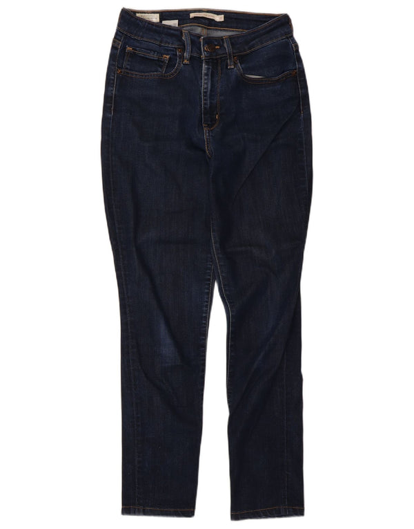 Женские джинсы скинни Levi's 721 с высокой посадкой W27 L30 Темно-синие из лиоцелла
