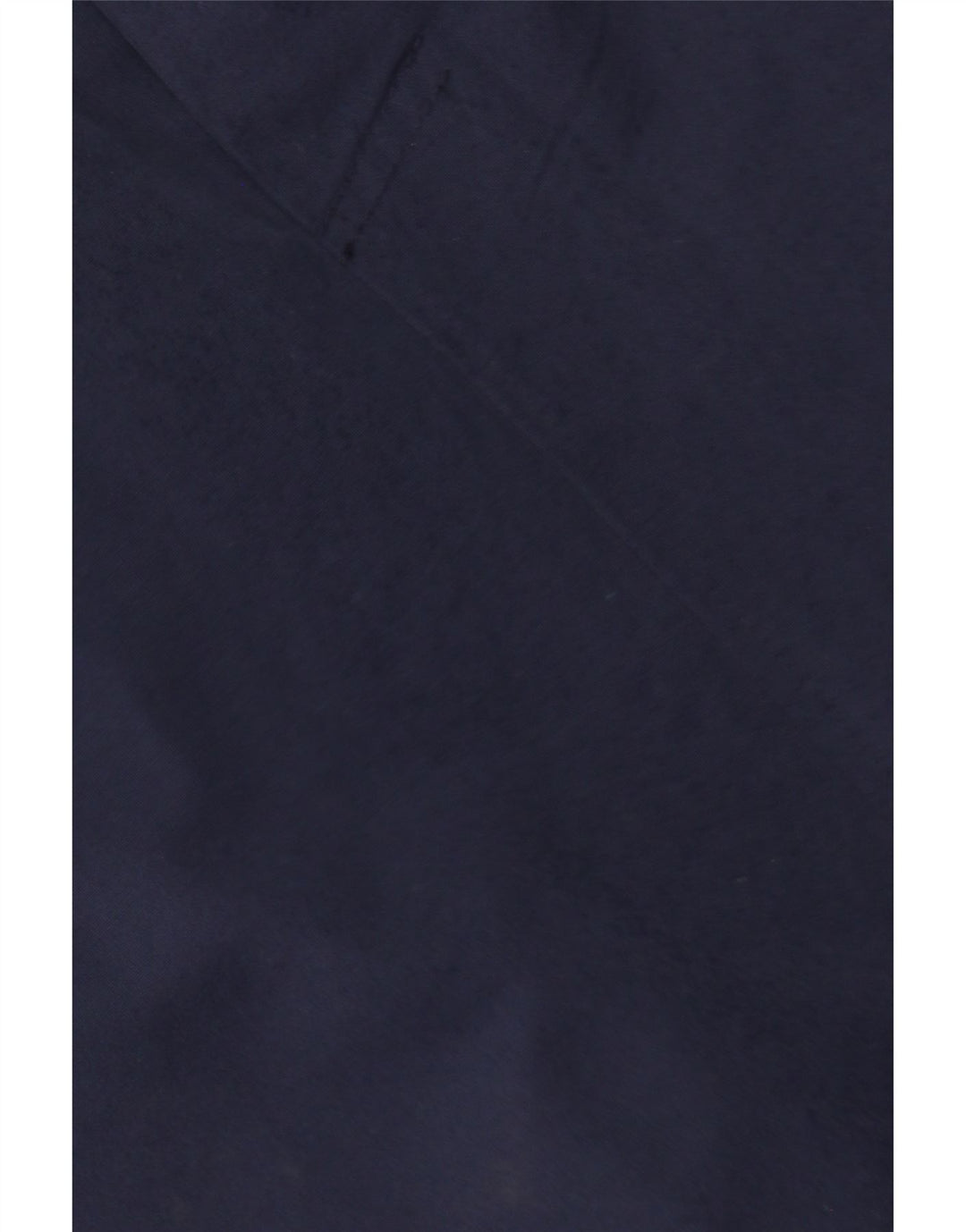CREW CLOTHING Womens Overcoat UK 14 Large Navy Blue Cotton
