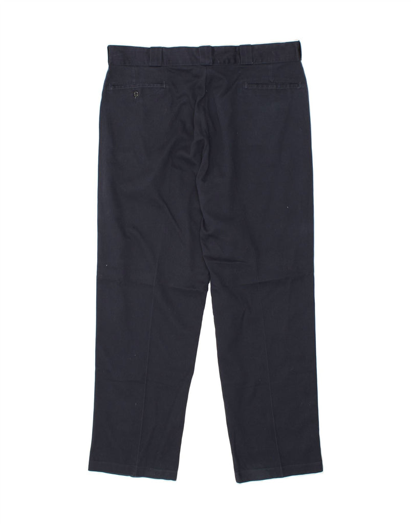 DICKIES Mens 874 Original Fit Straight Chino Trousers W41 L32 Navy Blue Vintage Dickies and Second-Hand Dickies from Messina Hembry 