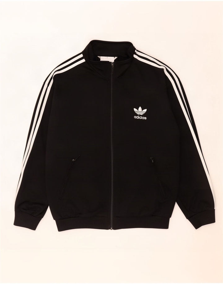 Мужская спортивная куртка Adidas UK 36/38, маленький черный полиэстер