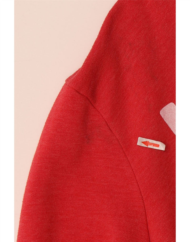 JACK WILLS Мужской джемпер с капюшоном с рисунком, средний красный, хлопок