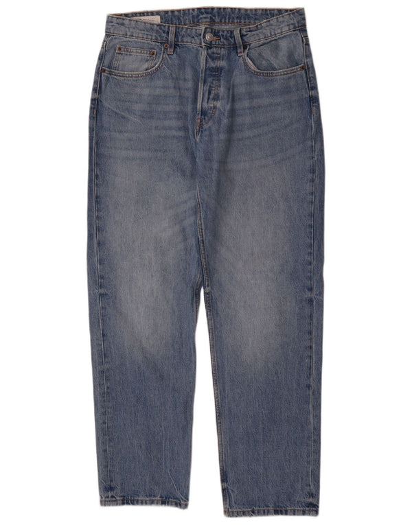 Мужские прямые джинсы Zara EU 42, большие, W32 L32, синие, хлопок