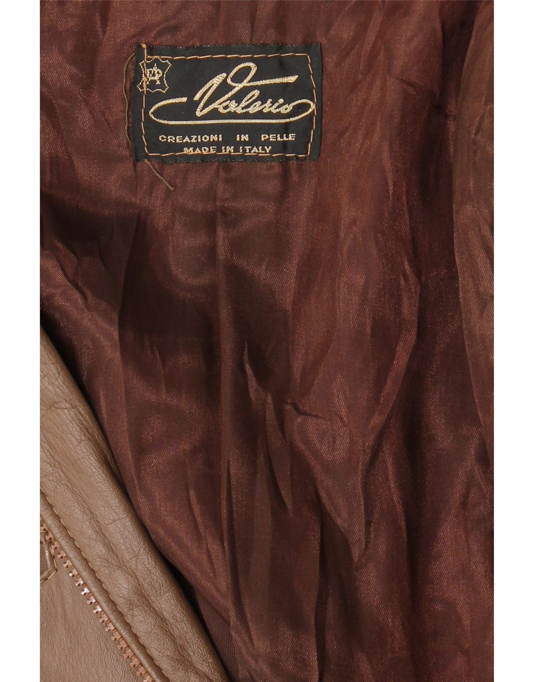 Винтажное женское кожаное пальто UK 14, кожа среднего коричневого цвета
