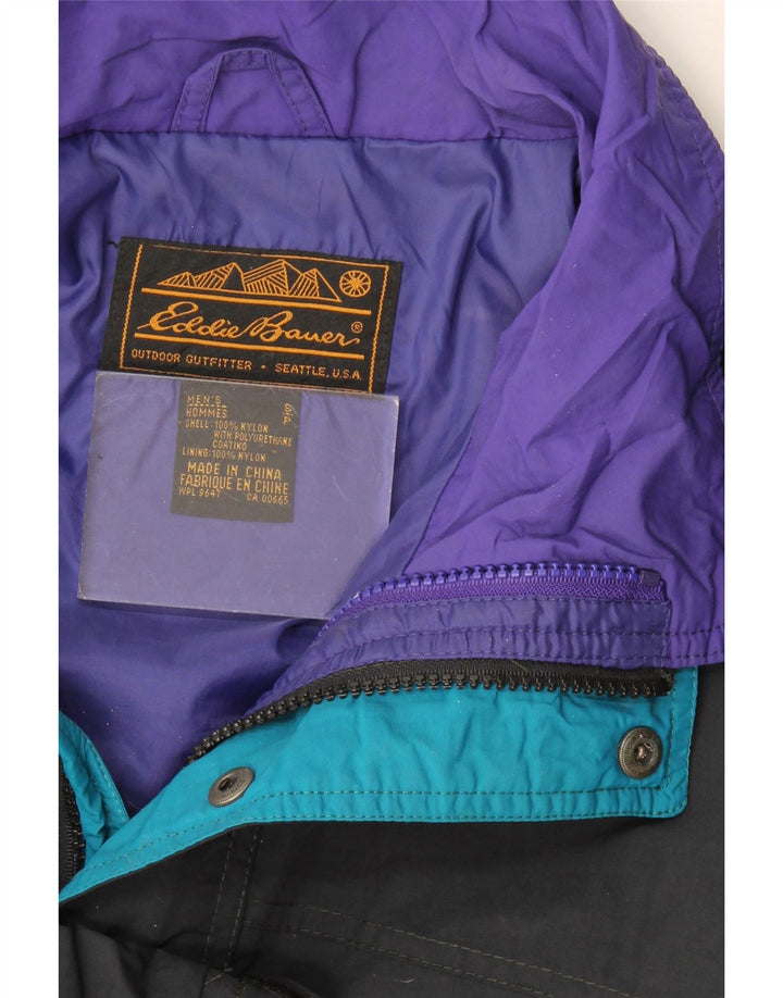 Мужская ветровка Eddie Bauer UK 36, маленькая черная нейлоновая куртка