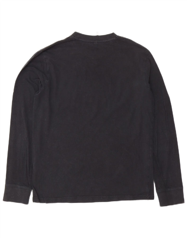 Мужской топ Carrera с длинными рукавами и рисунком, средний черный хлопок