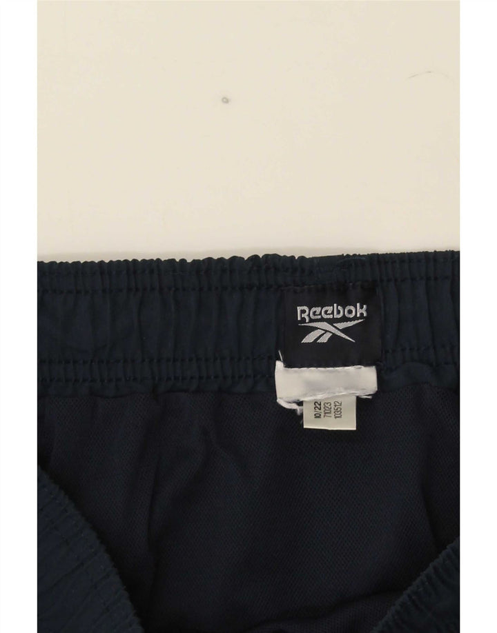 Reebok Мужские спортивные шорты с рисунком, средние, темно-синие