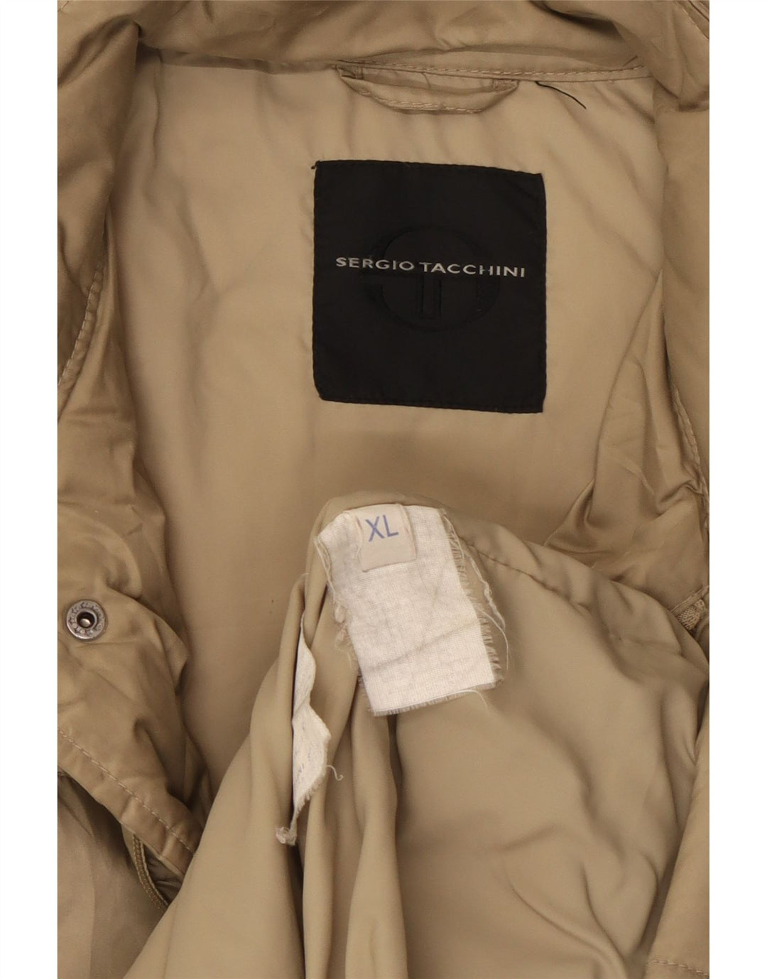 Мужская стеганая куртка Sergio Tacchini UK 42 XL бежевая