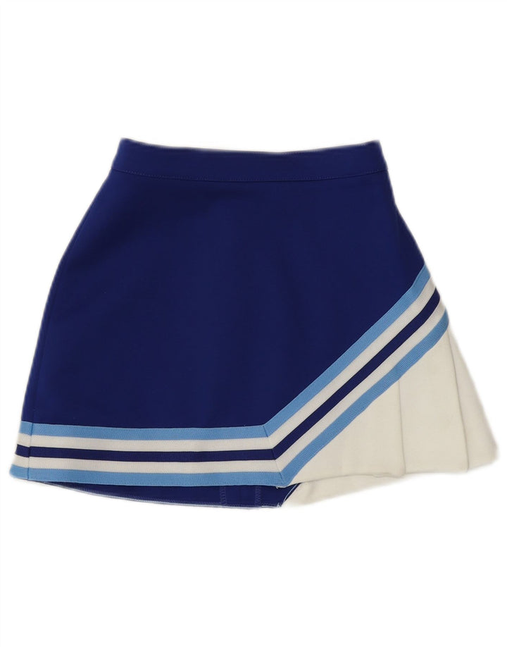 Женская теннисная юбка Varsity UK 8, маленькая синяя, полиэстер с цветными блоками