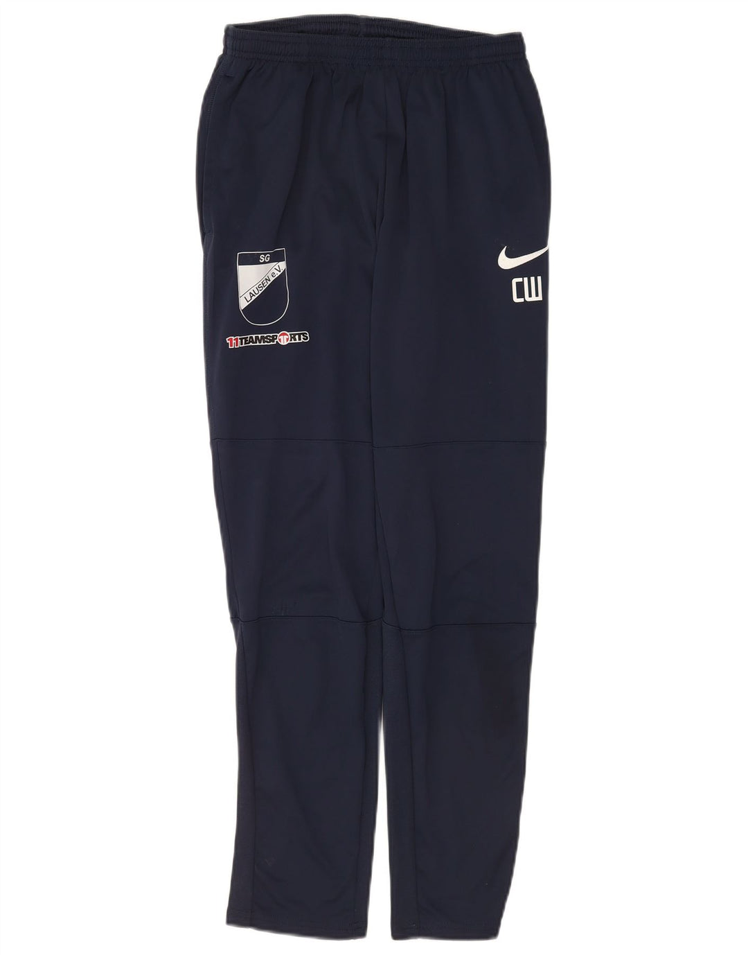 Мужские спортивные брюки Nike Dri Fit с графическим рисунком, средние темно-синие полиэстеровые брюки