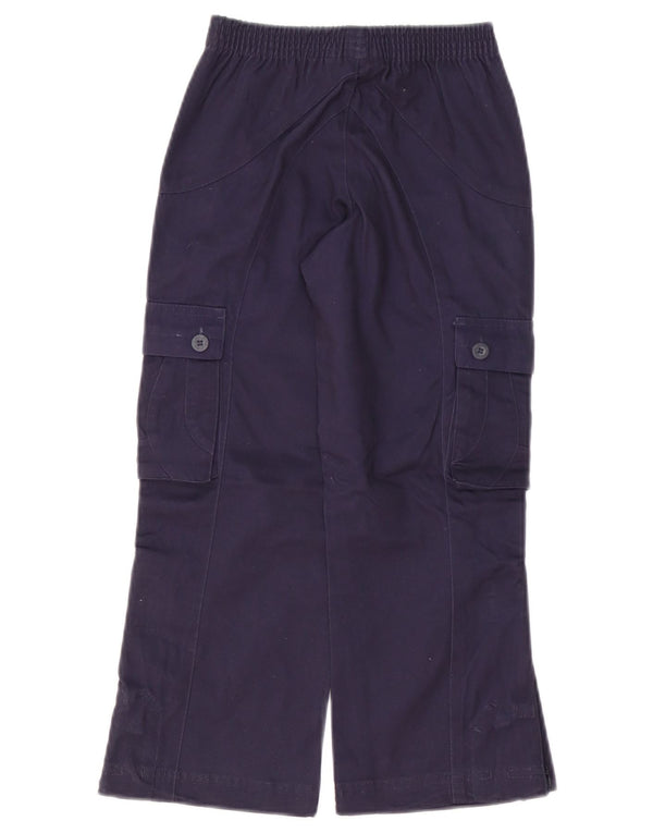 Прямые брюки-карго Puma для девочек 5–6 лет W20 L20, темно-синий, хлопок