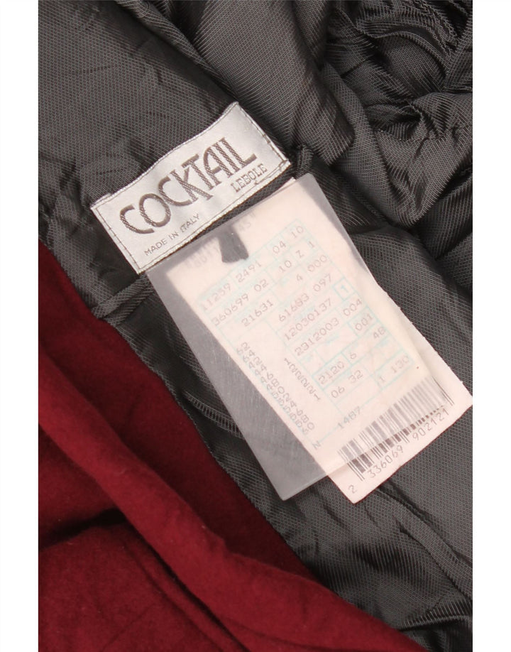 Lebole Мужской пиджак на 2 пуговицах IT 48 Средний бордовый шерстяной