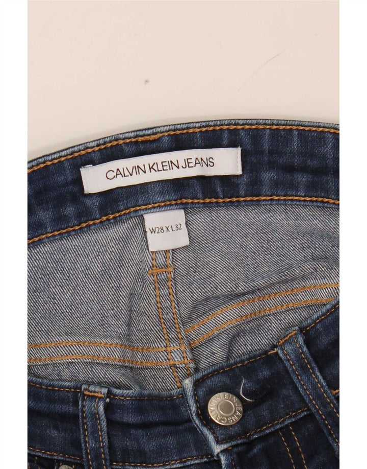 Мужские узкие джинсы Calvin Klein W28 L32, синий хлопок