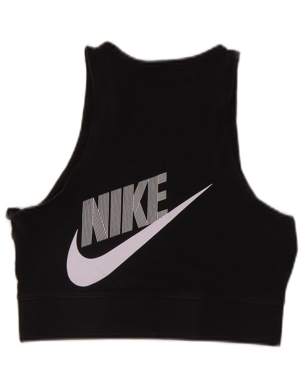 Женский бюстгальтер Nike Top UK 12, средний черный, хлопок