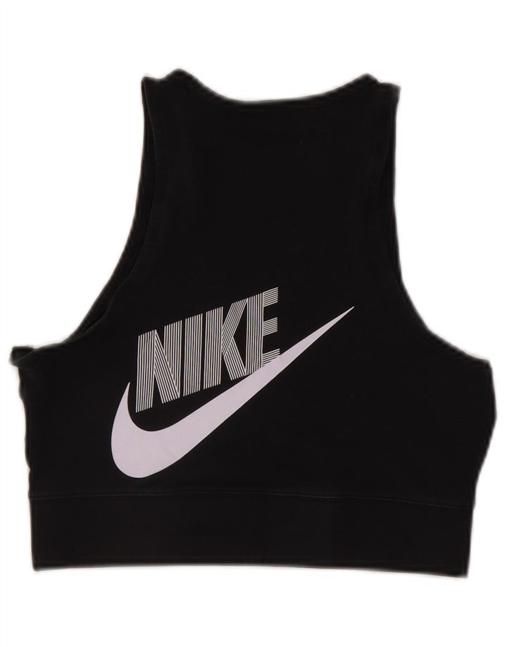 Женский бюстгальтер Nike Top UK 12, средний черный, хлопок