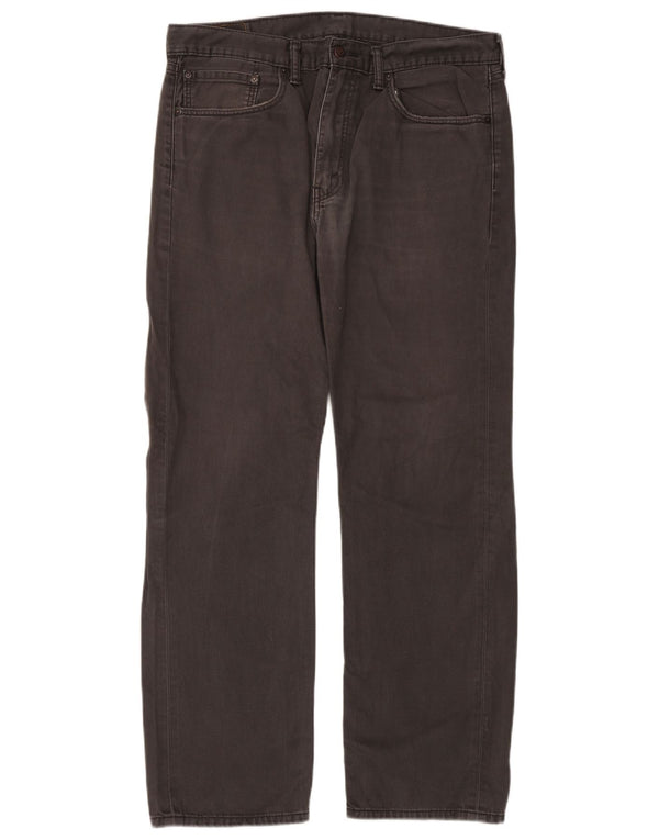 Мужские прямые джинсы Levi's 505 W36 L32 серые, хлопок