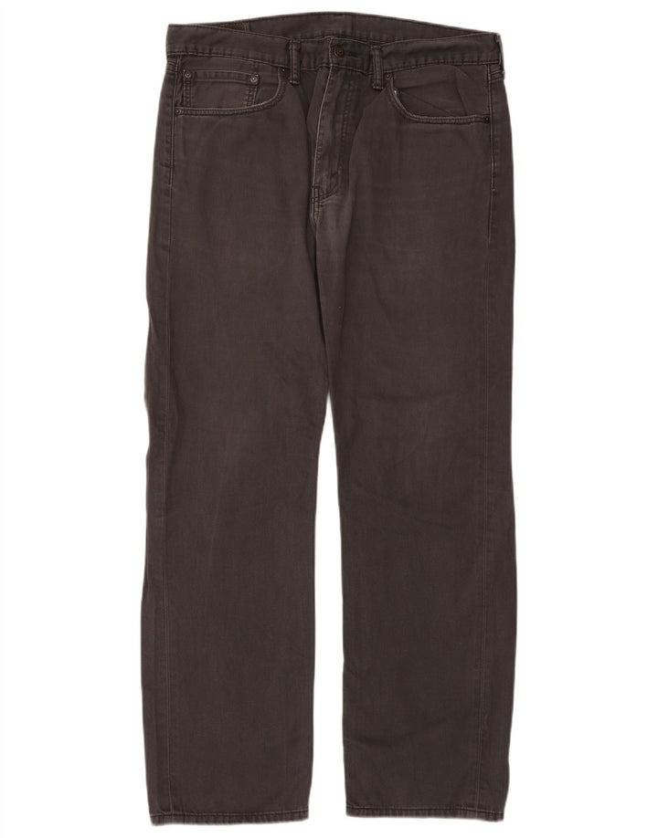 Мужские прямые джинсы Levi's 505 W36 L32 серые, хлопок