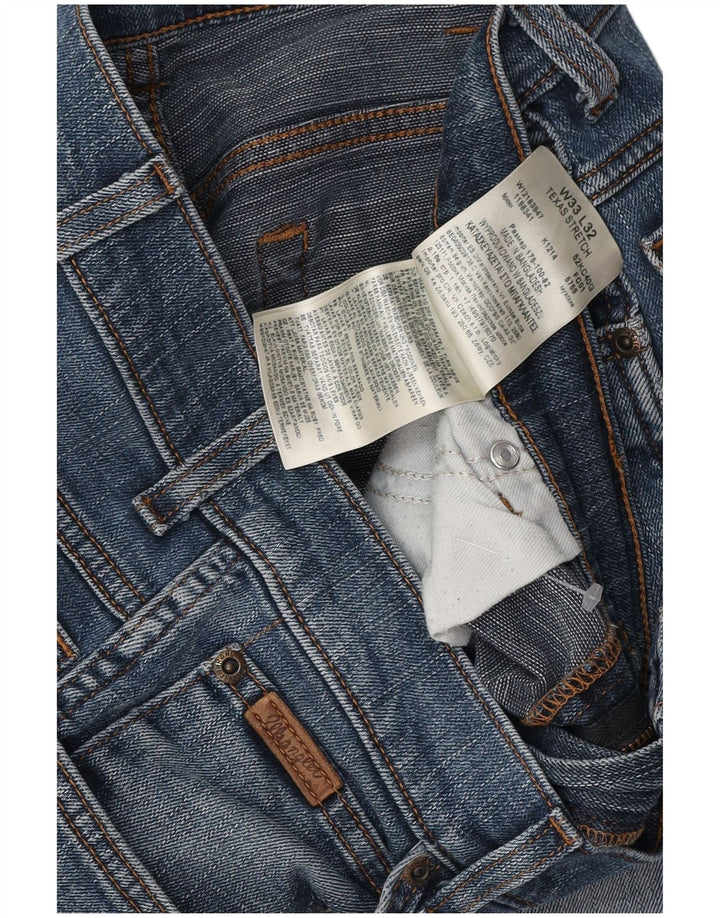 Мужские прямые джинсы WRANGLER Texas Stretch W33 L30, синий хлопок