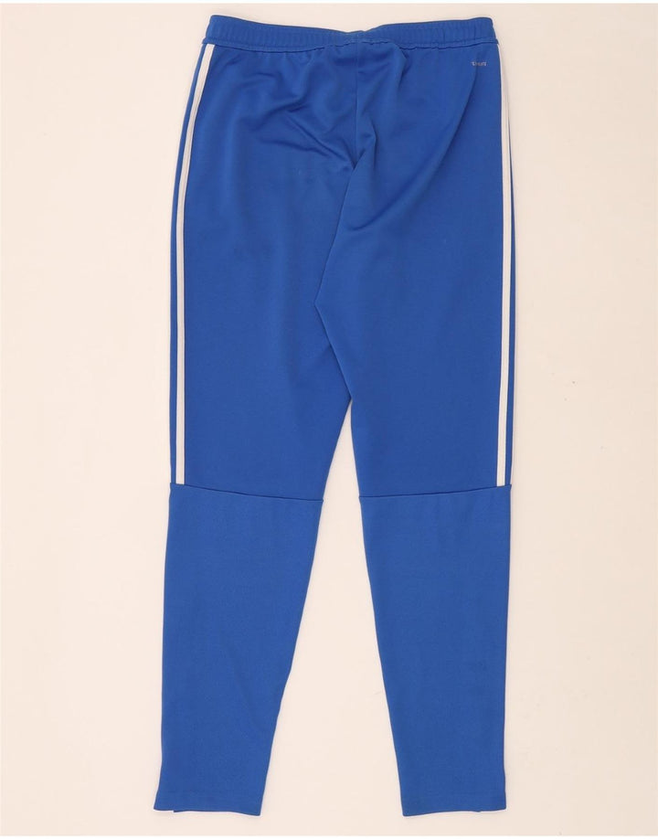 ADIDAS Mens Climalite Tracksuit Trousers Medium Blue Polyester