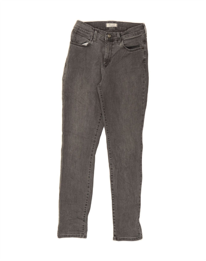 WRANGLER Womens High Rise Skinny Jeans W28 L30 Grey Polyester Vintage Wrangler and Second-Hand Wrangler from Messina Hembry 