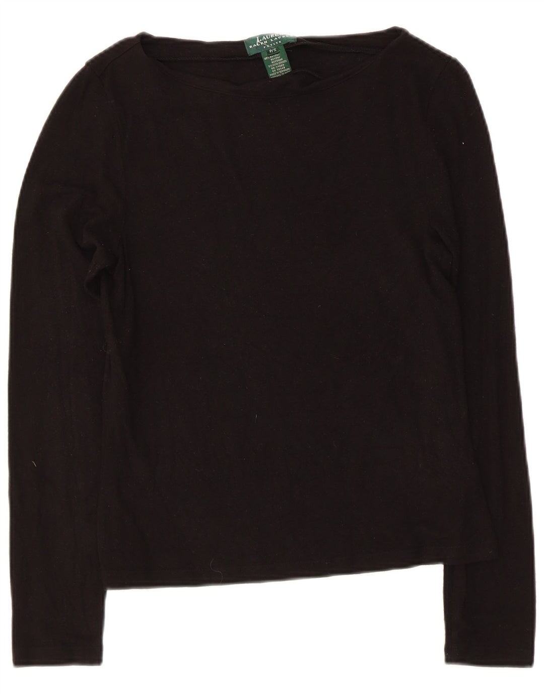 Женский топ для миниатюрных размеров Ralph Lauren, Великобритания, 8 маленьких размеров, черный вискоза