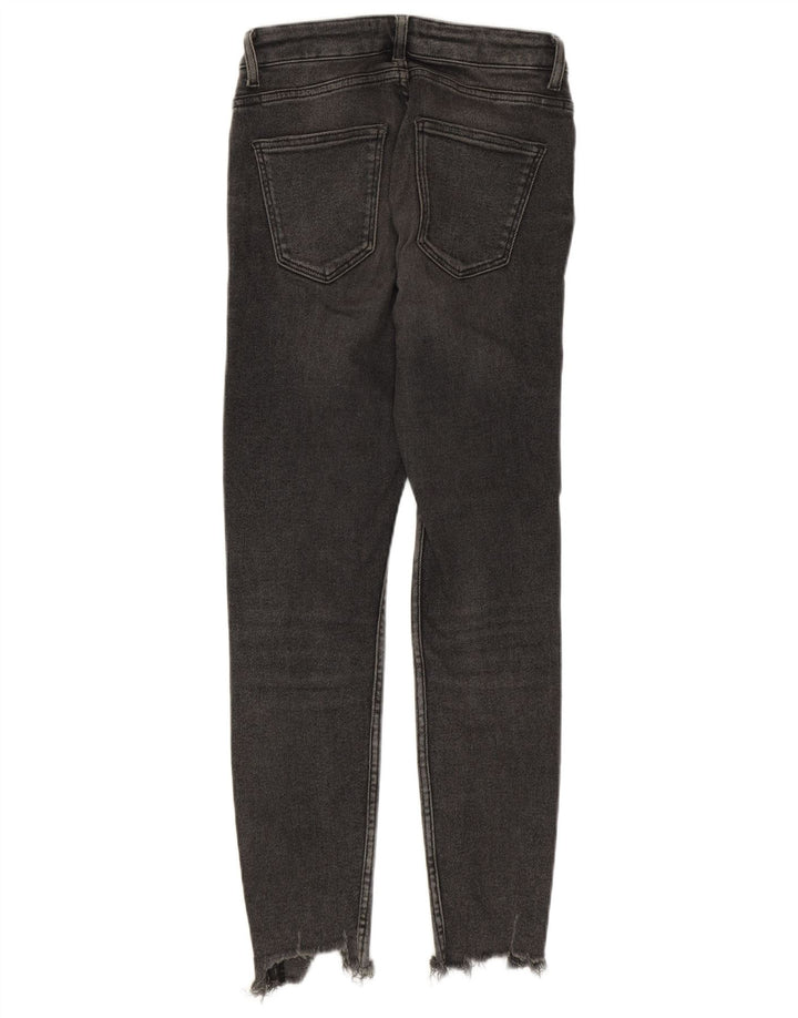 ZARA Womens Distressed Slim Jeans EU 38 Small W28 L27 Grey Cotton