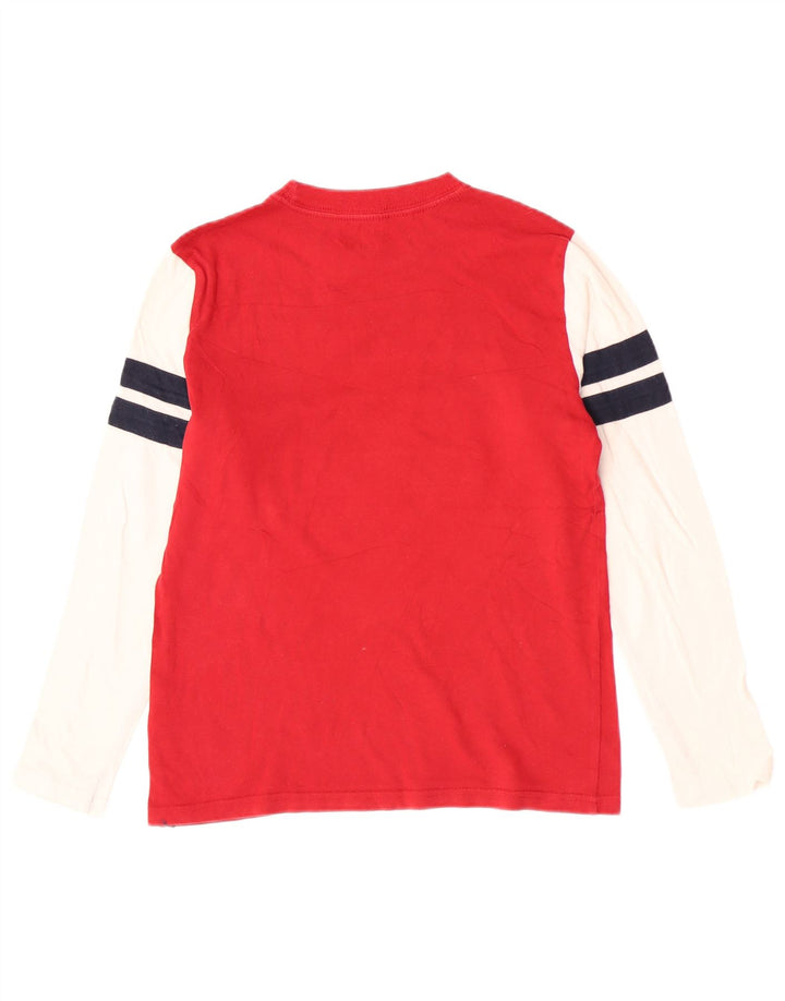 Tommy Hilfiger Топ с рисунком для мальчиков, длинный рукав, 8–9 лет, средний красный