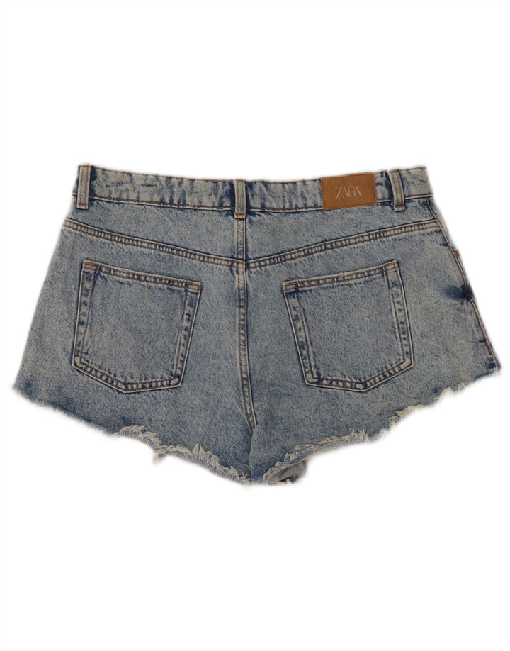 Женские джинсовые шорты Zara EU 42, большие W32, синие