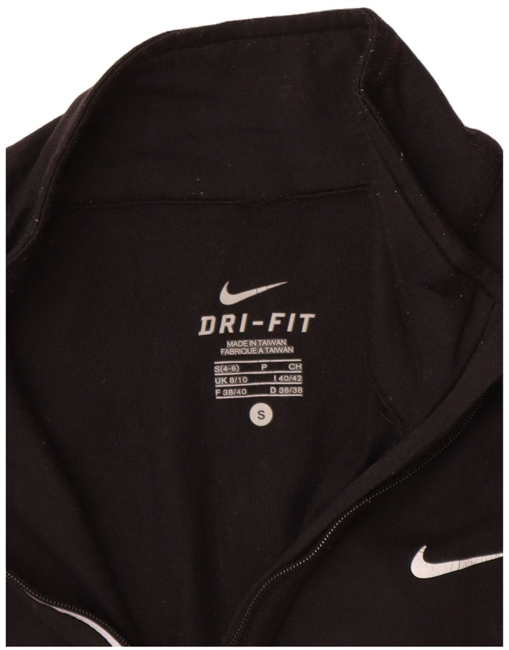 Женский спортивный костюм-пуловер Nike Dri Fit UK 8/10, маленький черный нейлон