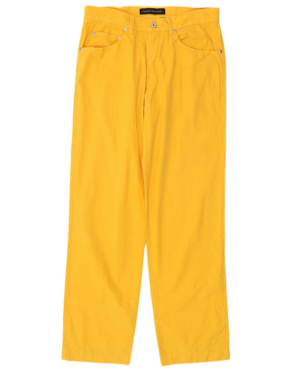 Мужские прямые повседневные брюки Sergio Tacchini IT 46 Small W30 L31 Желтые