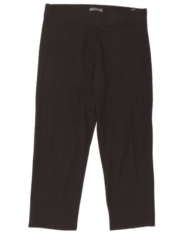 Женские спортивные брюки Marks & Spencer UK 16, большие, черные, хлопковые