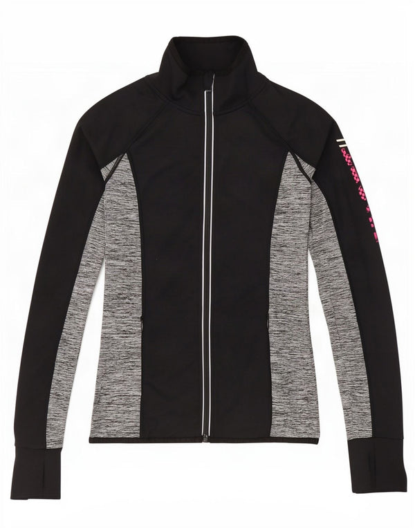 Женский спортивный костюм Superdry с графическим рисунком UK 6 XS, черный цветной блок
