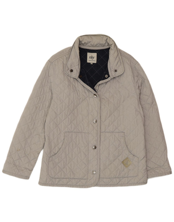 Marina Yachting Womens Quilted Jacket IT 46 Large Grey