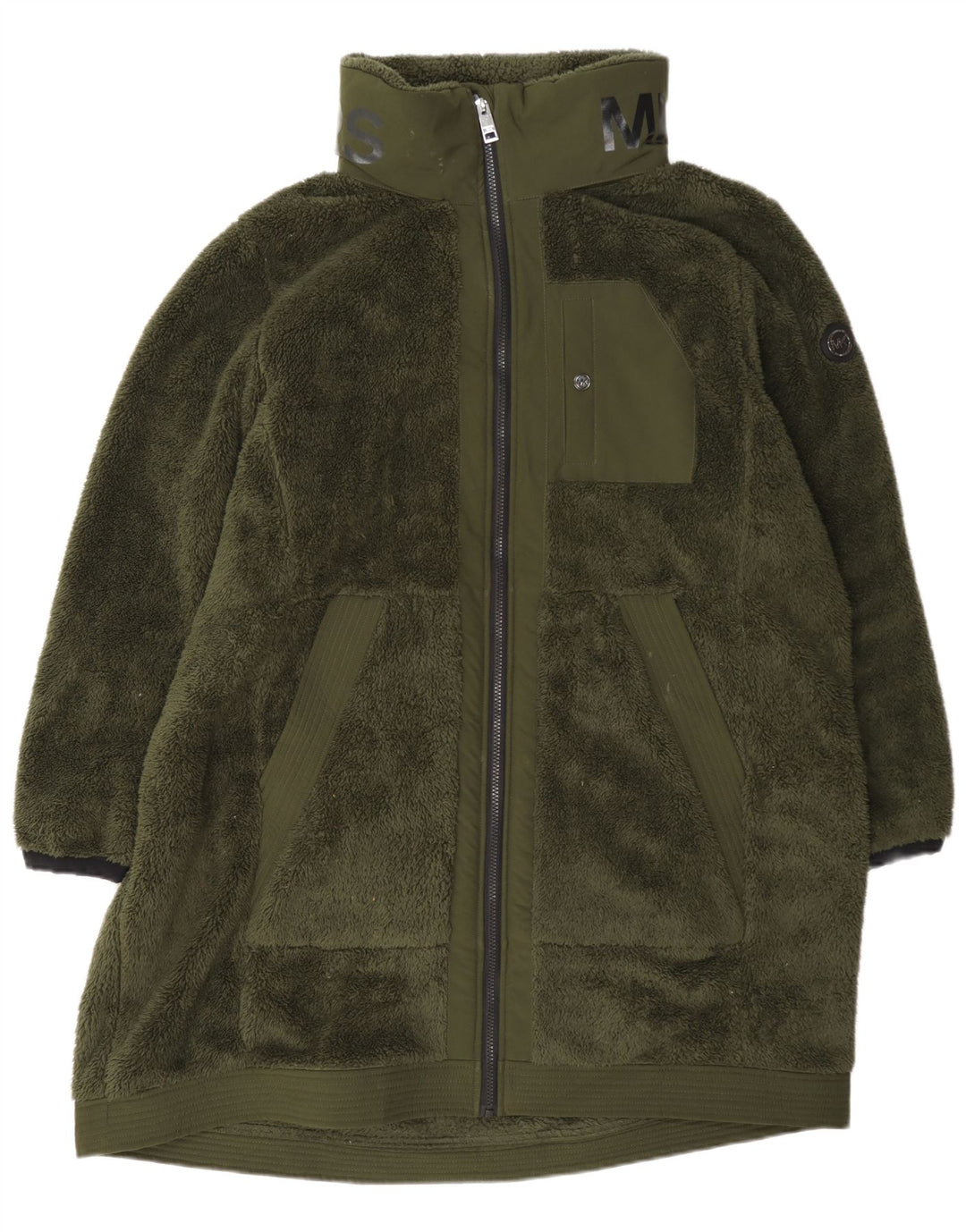 Женское флисовое пальто Michael Kors UK 20 2XL, зеленый полиэстер