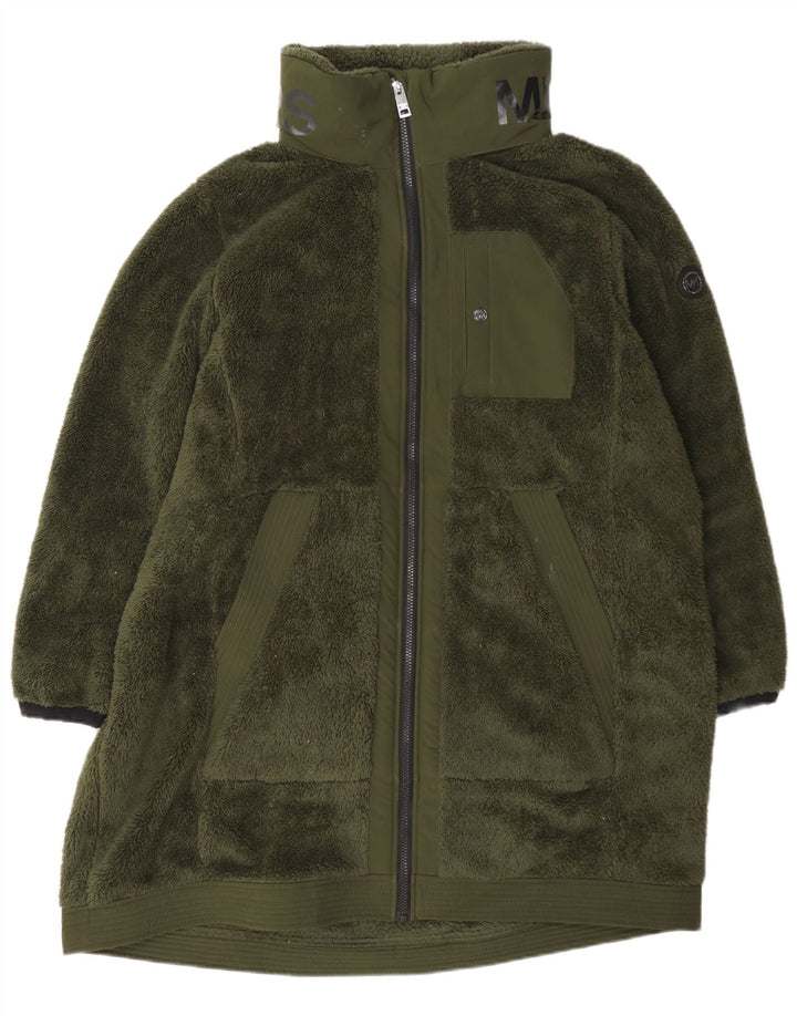 Женское флисовое пальто Michael Kors UK 20 2XL, зеленый полиэстер