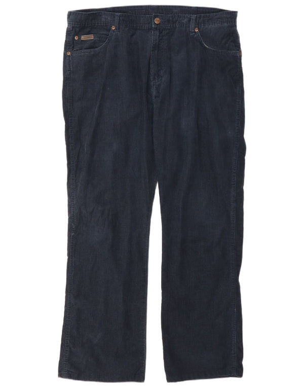 Мужские прямые вельветовые брюки Wrangler Roxboro W36 L32, темно-синий, хлопок