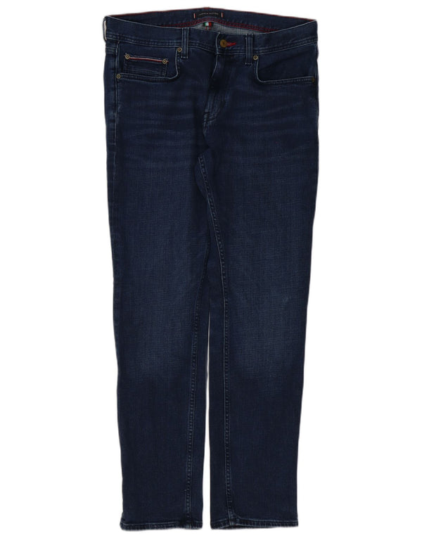 Мужские прямые джинсы Tommy Hilfiger Denton W32 L30 темно-синие, хлопок