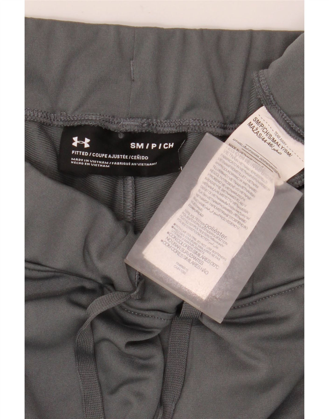 Мужские прямые спортивные брюки Under Armour, маленькие серые с цветными блоками