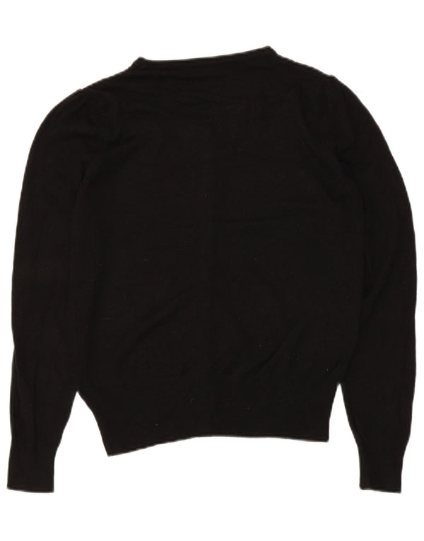 Женский кардиган Zara UK 8, маленький черный вискоза