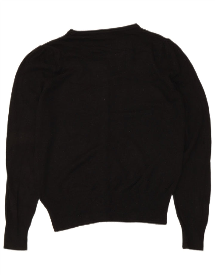 Женский кардиган Zara UK 8, маленький черный вискоза