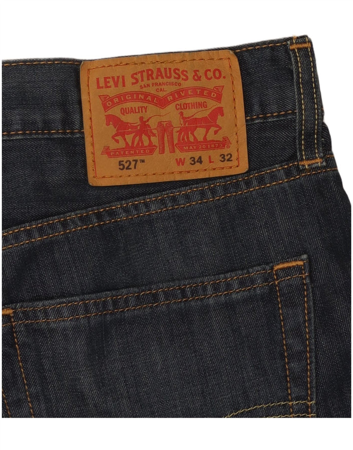 Мужские джинсы LEVI'S 527 Bootcut W34 L32 Синие, хлопок
