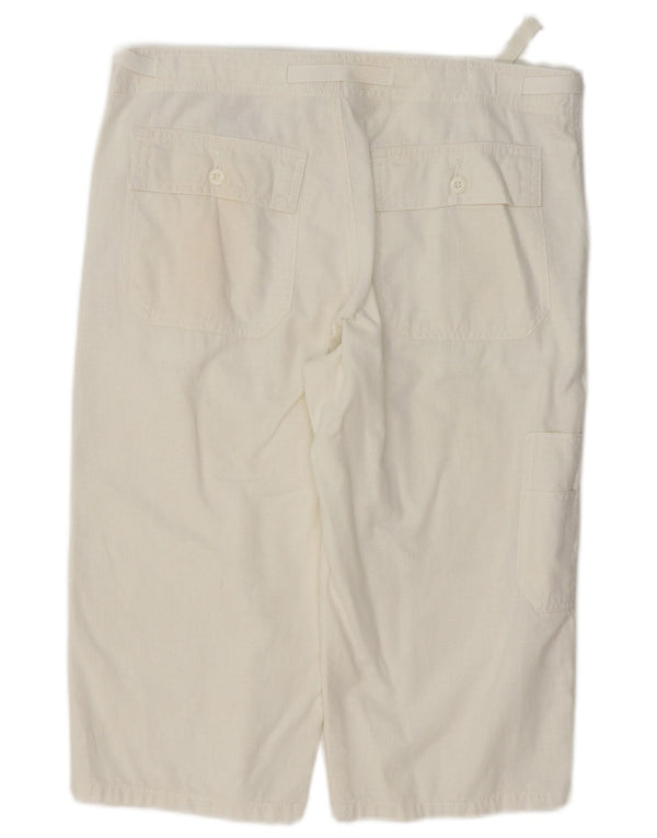STS Womens Bermuda Shorts IT 46 Large W32  White Linen