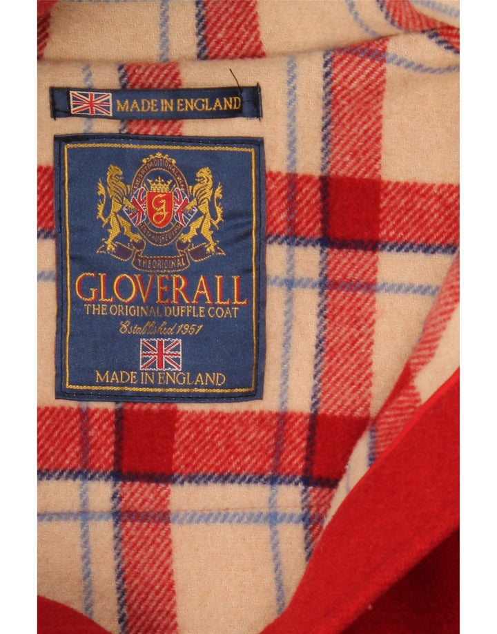 Gloverall Женский дафлкот с капюшоном UK 18 XL Красный