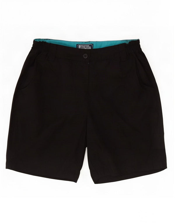 Mountain Warehouse Womens Chino Shorts UK 10 Small W26 Black Polyester