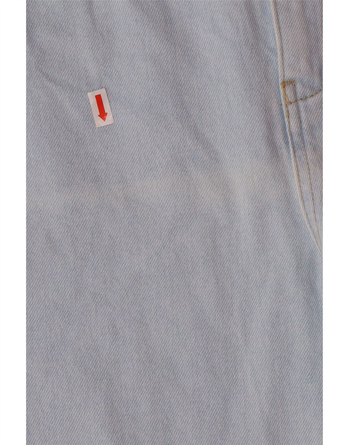 Женские широкие джинсы с завышенной талией Zara EU 42, большие W32 L26, синие классические