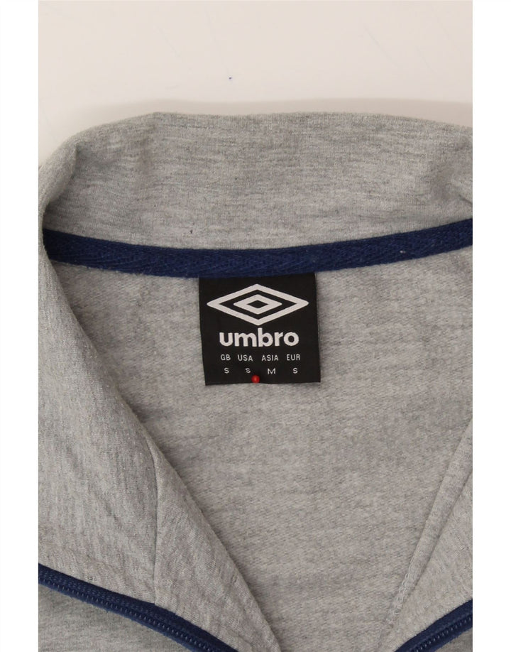 UMBRO Womens Tracksuit Top Jacket UK 10 Small Grey Polyester Vintage Umbro and Second-Hand Umbro from Messina Hembry 